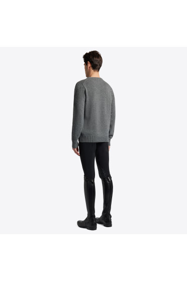Cavalleria Toscana Wollen Crew Neck Trui Grijs Cavalleria Toscana Wollen Crew Neck Trui Grijs