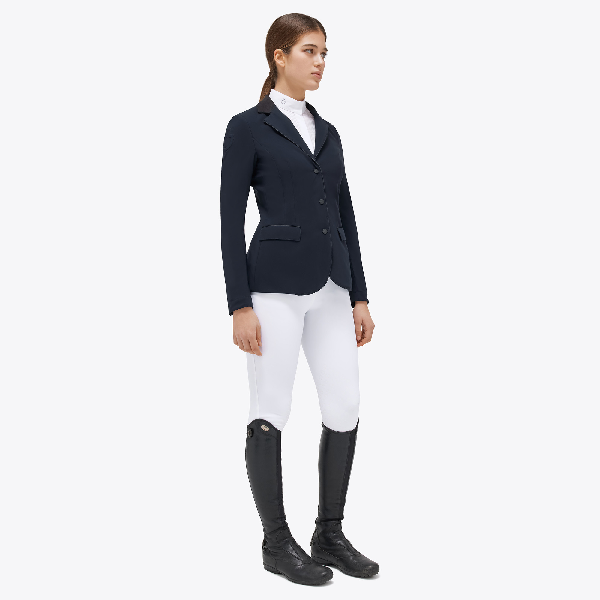 Cavalleria Toscana Women's Riding Jacket GP Zip Navy - classic and chic Cavalleria Toscana Women's Riding Jacket GP Zip Navy - classic and chic