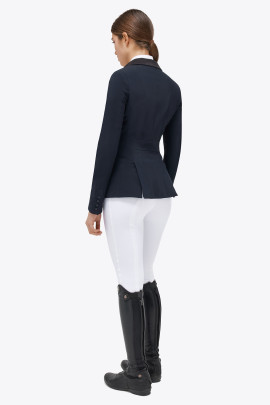 Cavalleria Toscana Dames Wedstrijdjasje GP Zip Navy - klassiek en chique Cavalleria Toscana Dames Wedstrijdjasje GP Zip Navy - klassiek en chique