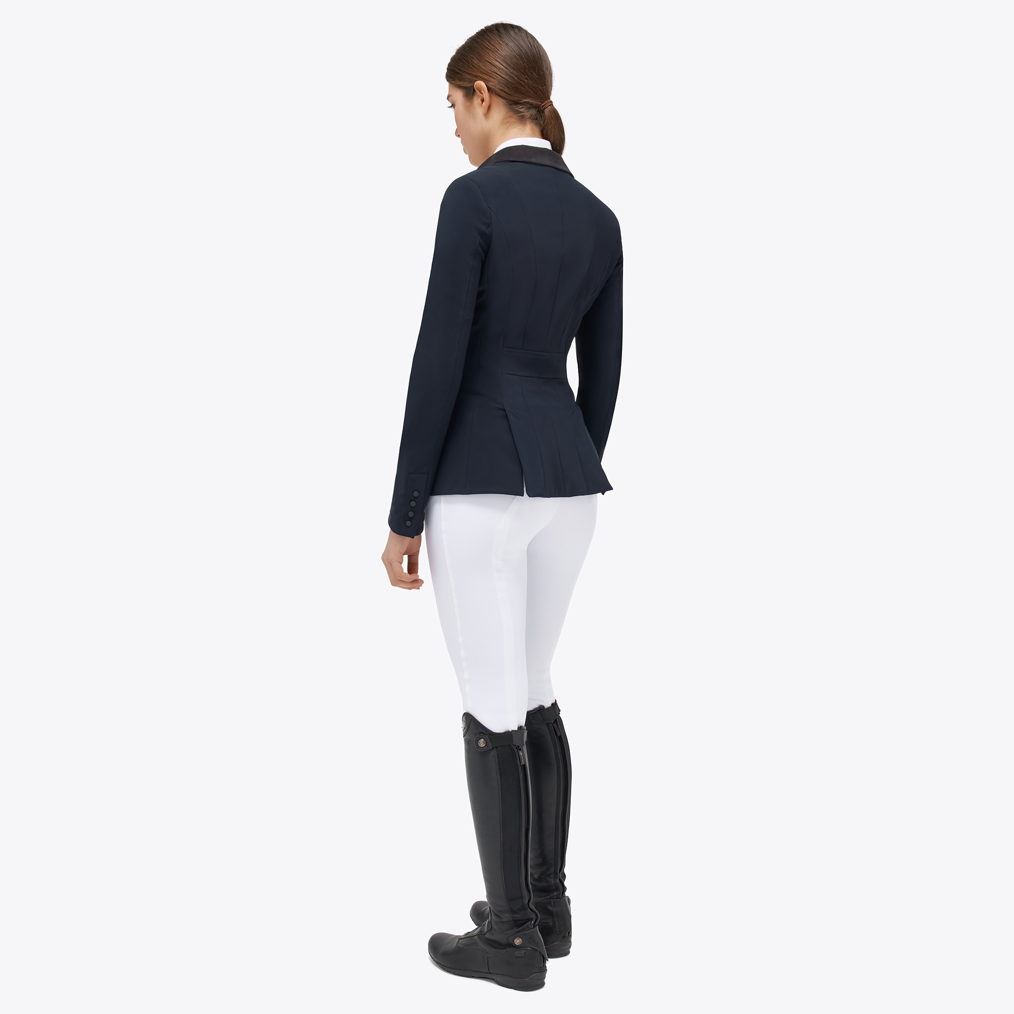 Cavalleria Toscana Dames Wedstrijdjasje GP Zip Navy - klassiek en chique Cavalleria Toscana Dames Wedstrijdjasje GP Zip Navy - klassiek en chique