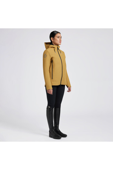 Cavalleria Toscana Dames 3-Way Hooded Performance Jacket - Mosterd Cavalleria Toscana Dames 3-Way Hooded Performance Jacket - Mosterd