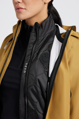 Cavalleria Toscana Women's 3-Way Hooded Performance Jacket - Mustard Cavalleria Toscana Women's 3-Way Hooded Performance Jacket - Mustard