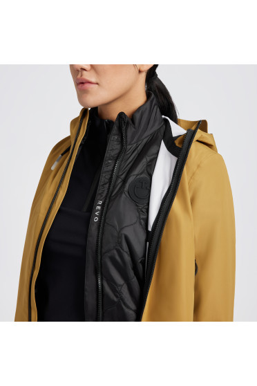 Cavalleria Toscana Dames 3-Way Hooded Performance Jacket - Mosterd Cavalleria Toscana Dames 3-Way Hooded Performance Jacket - Mosterd