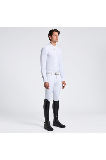Cavalleria Toscana Heren Wedstrijdshirt L/S Guibert Wit - klassiek Cavalleria Toscana Heren Wedstrijdshirt L/S Guibert Wit - klassiek