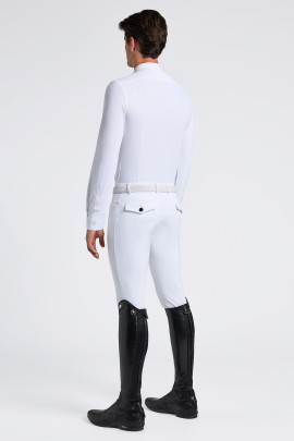 Cavalleria Toscana Heren Wedstrijdshirt L/S Guibert Wit - klassiek Cavalleria Toscana Heren Wedstrijdshirt L/S Guibert Wit - klassiek