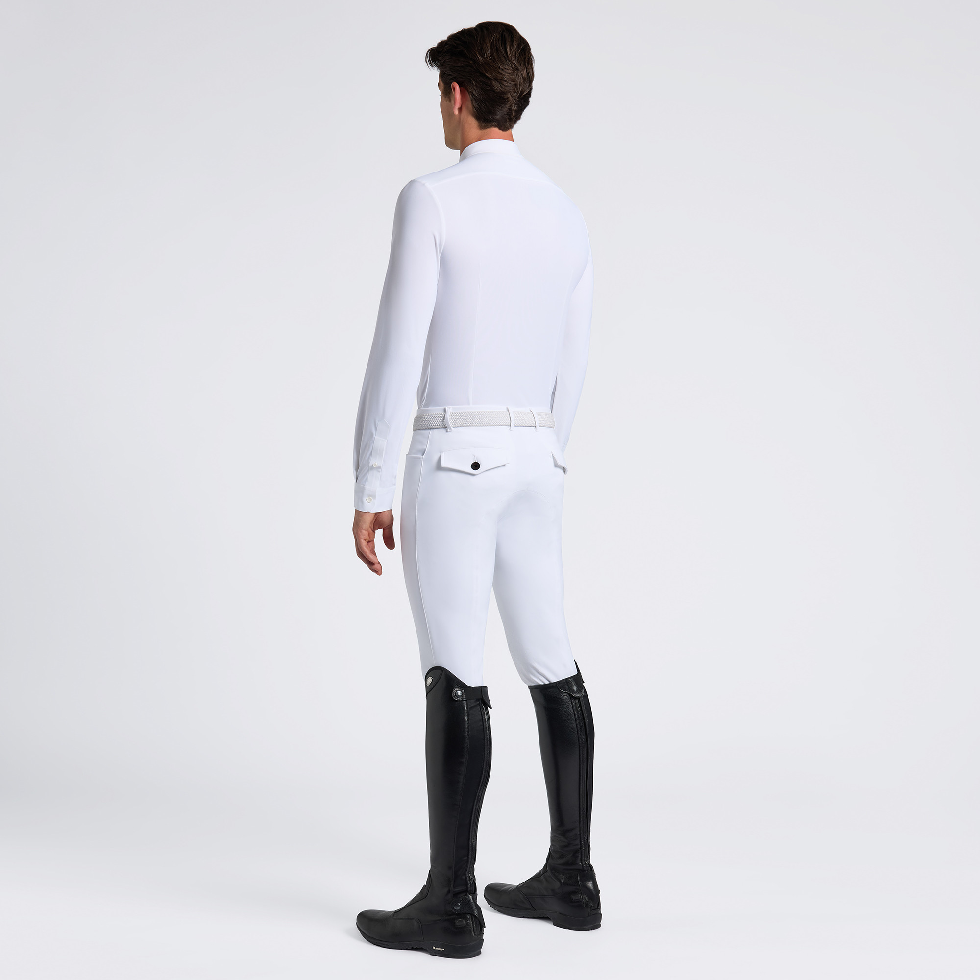 Cavalleria Toscana Heren Wedstrijdshirt L/S Guibert Wit - klassiek Cavalleria Toscana Heren Wedstrijdshirt L/S Guibert Wit - klassiek
