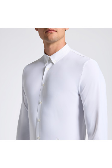 Cavalleria Toscana Heren Wedstrijdshirt L/S Guibert Wit - klassiek Cavalleria Toscana Heren Wedstrijdshirt L/S Guibert Wit - klassiek