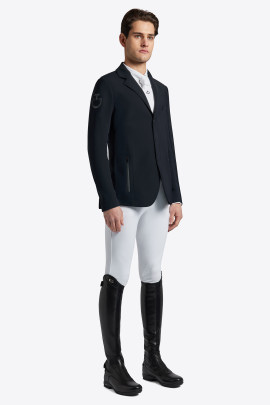 Cavalleria Toscana R-EVO Mannen Light Tech Knit Zip Wedstrijd Rijjasje - Blauw