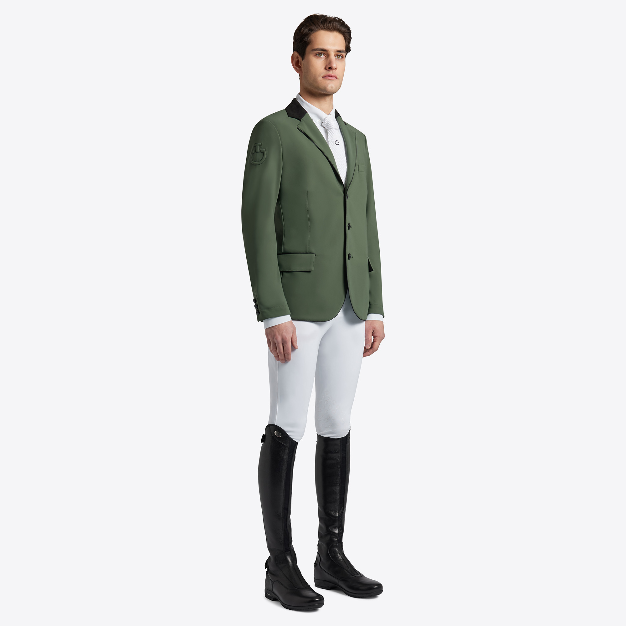 Cavalleria Toscana Heren Wedstrijdjasje Lightweight Jersey - Groen Cavalleria Toscana Heren Wedstrijdjasje Lightweight Jersey - Groen