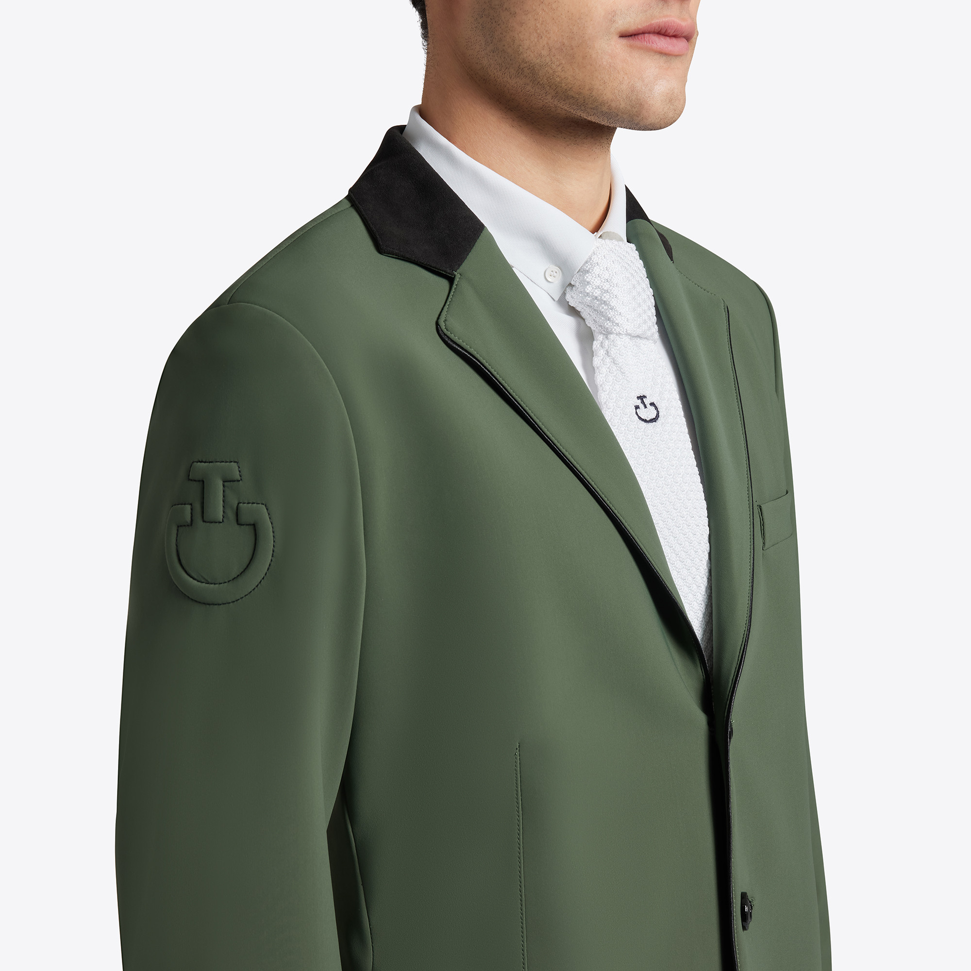 Cavalleria Toscana Heren Wedstrijdjasje Lightweight Jersey - Groen Cavalleria Toscana Heren Wedstrijdjasje Lightweight Jersey - Groen