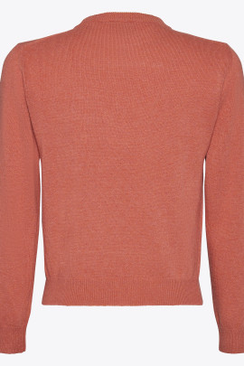 Cavalleria Toscana Orbit Crew Neck Cashmere Blend Sweater Roze - luxe Cavalleria Toscana Orbit Crew Neck Cashmere Blend Sweater Roze - luxe
