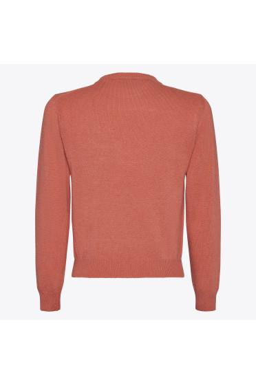 Cavalleria Toscana Orbit Crew Neck Cashmere Blend Sweater Roze - luxe Cavalleria Toscana Orbit Crew Neck Cashmere Blend Sweater Roze - luxe