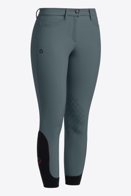Cavalleria Toscana Meisjes Color Grip Rijbroek - Donkergrijs