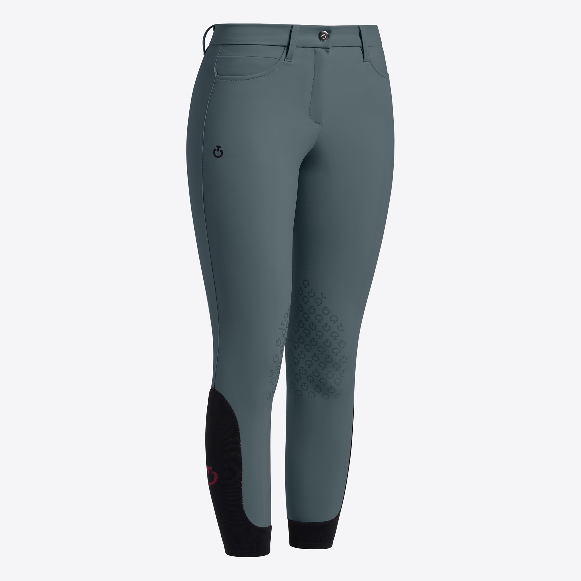 Cavalleria Toscana Meisjes Color Grip Rijbroek - Donkergrijs Cavalleria Toscana Meisjes Color Grip Rijbroek - Donkergrijs