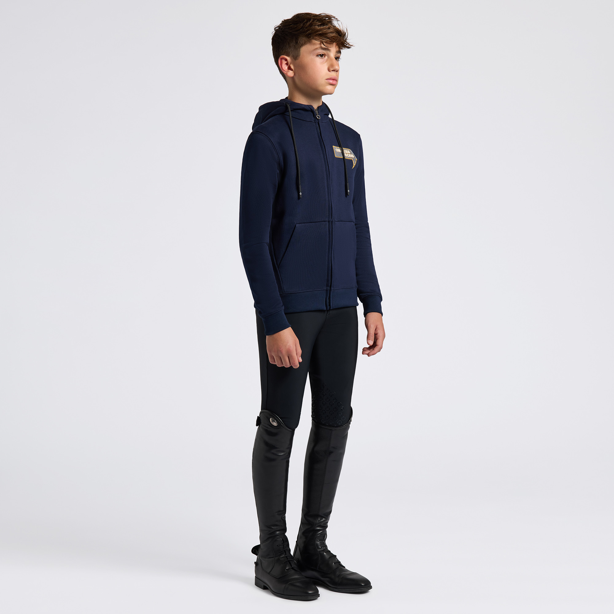 Cavalleria Toscana Boys Hooded Sweatshirt Comic Book Navy - tough look Cavalleria Toscana Boys Hooded Sweatshirt Comic Book Navy - tough look