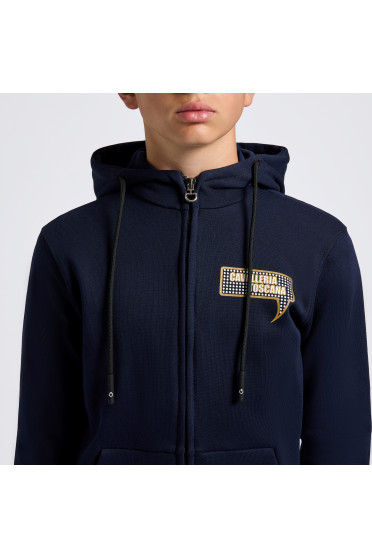 Cavalleria Toscana Boys Hooded Sweatshirt Comic Book Navy - tough look Cavalleria Toscana Boys Hooded Sweatshirt Comic Book Navy - tough look