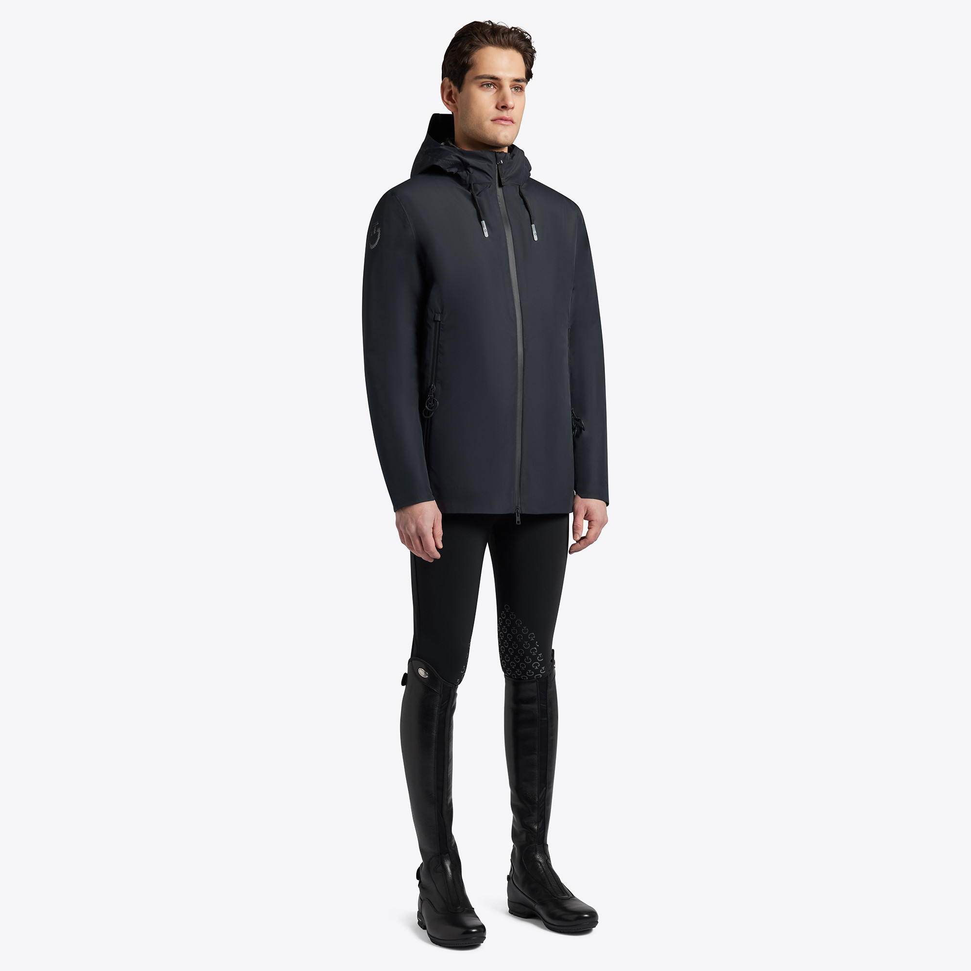 Cavalleria Toscana Heren 3-Way Hooded Performance Jacket - Navy Cavalleria Toscana Heren 3-Way Hooded Performance Jacket - Navy
