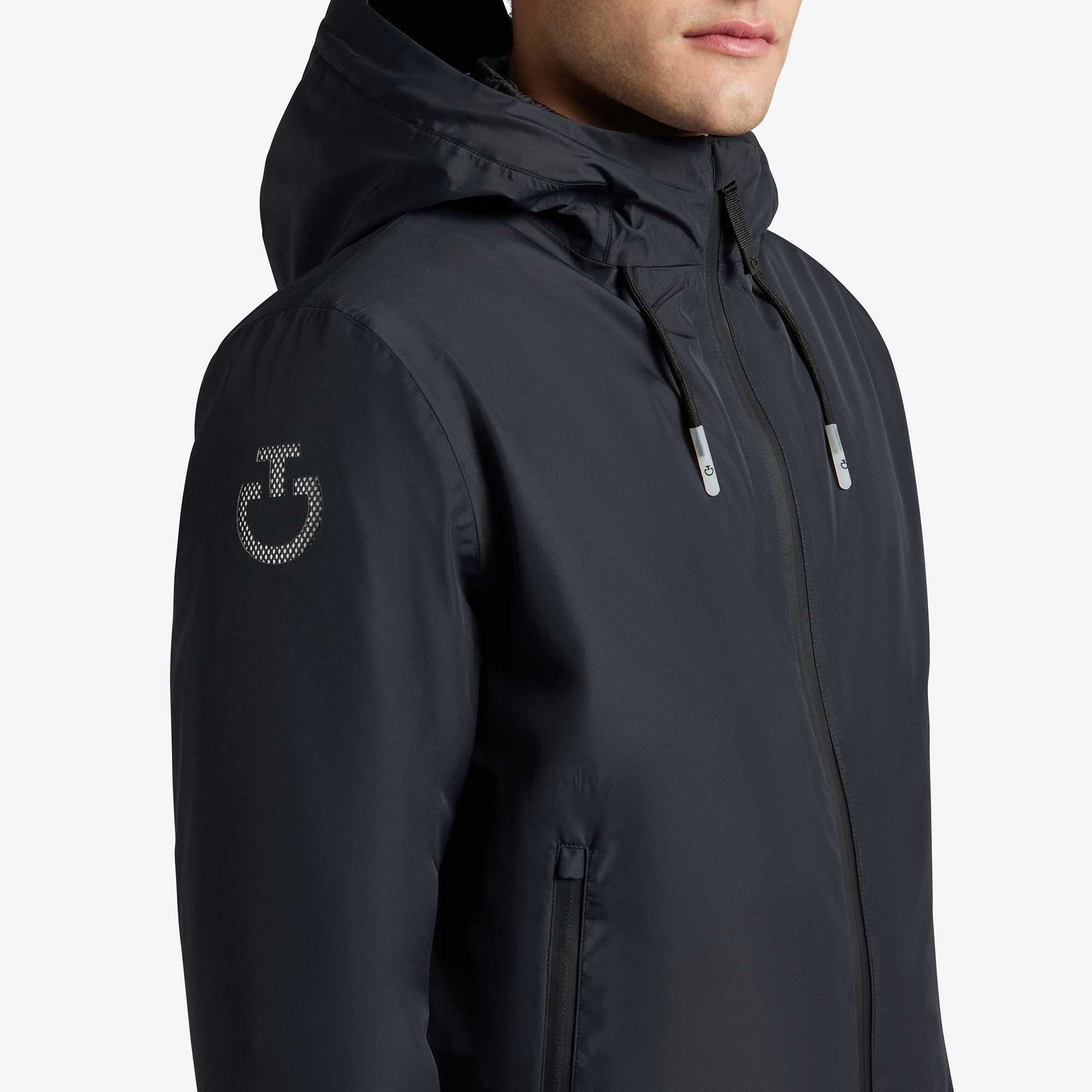 Cavalleria Toscana Heren 3-Way Hooded Performance Jacket - Navy Cavalleria Toscana Heren 3-Way Hooded Performance Jacket - Navy