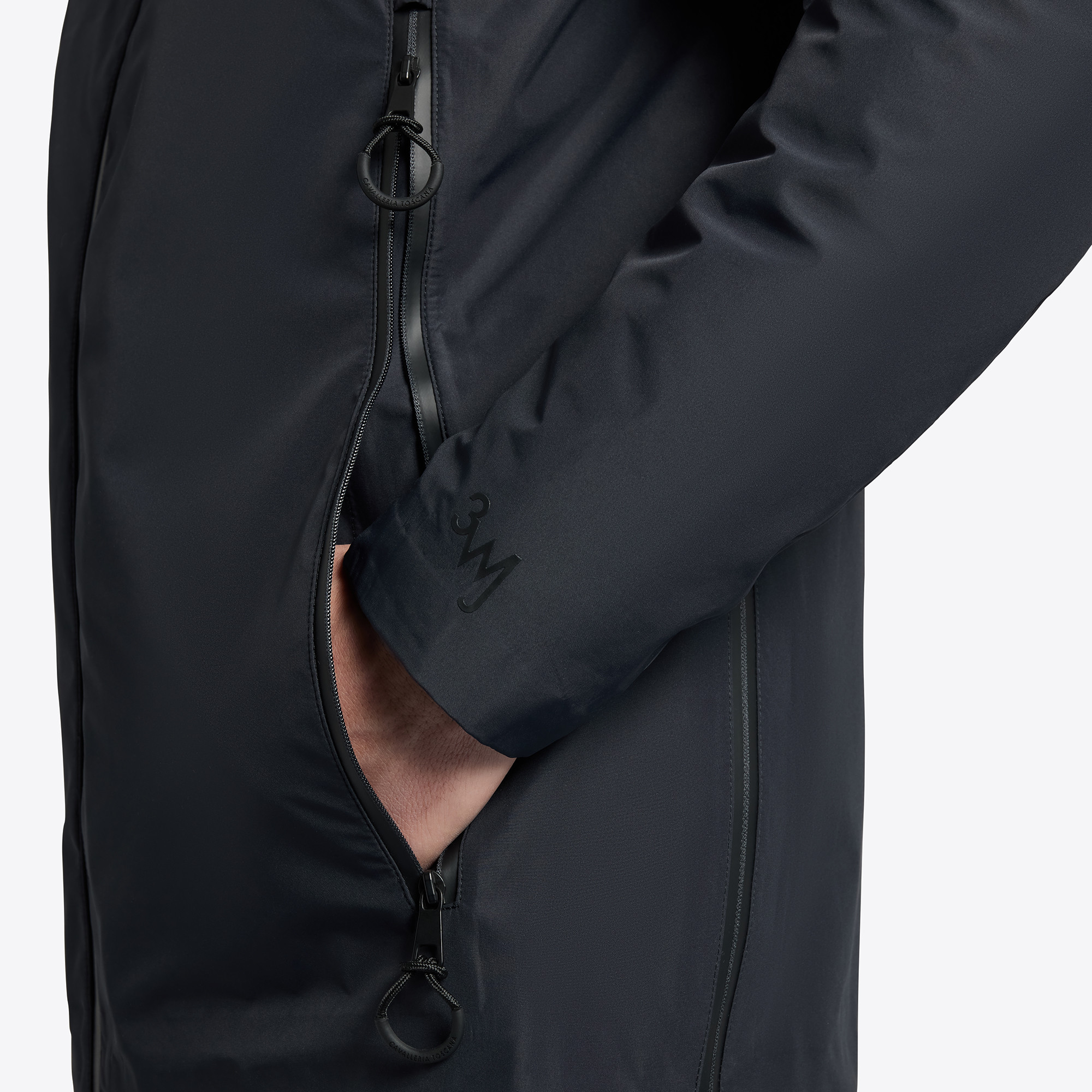Cavalleria Toscana Heren 3-Way Hooded Performance Jacket - Navy Cavalleria Toscana Heren 3-Way Hooded Performance Jacket - Navy