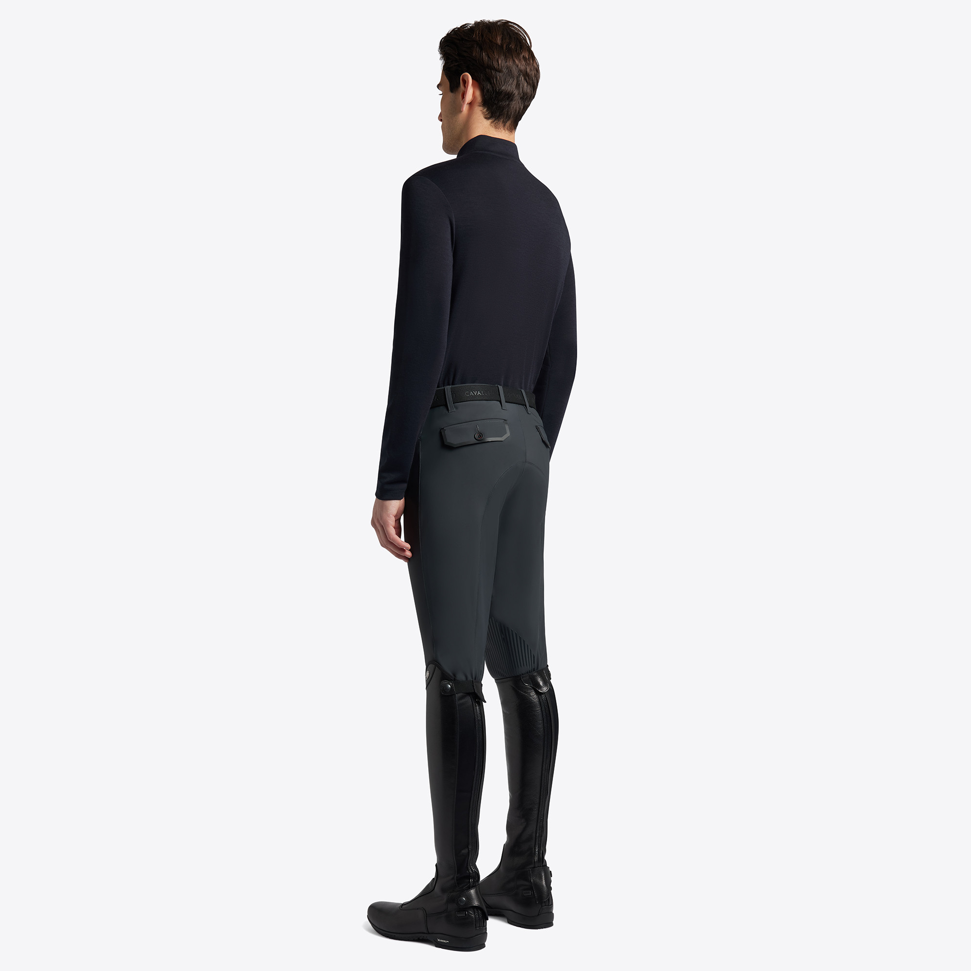 Cavalleria Toscana Mannen Trainingsshirt Tech Wool Half Zip - Navy Cavalleria Toscana Mannen Trainingsshirt Tech Wool Half Zip - Navy