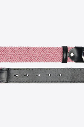 Women's Elastic Belt CT Clasp Black Pink - chique belt