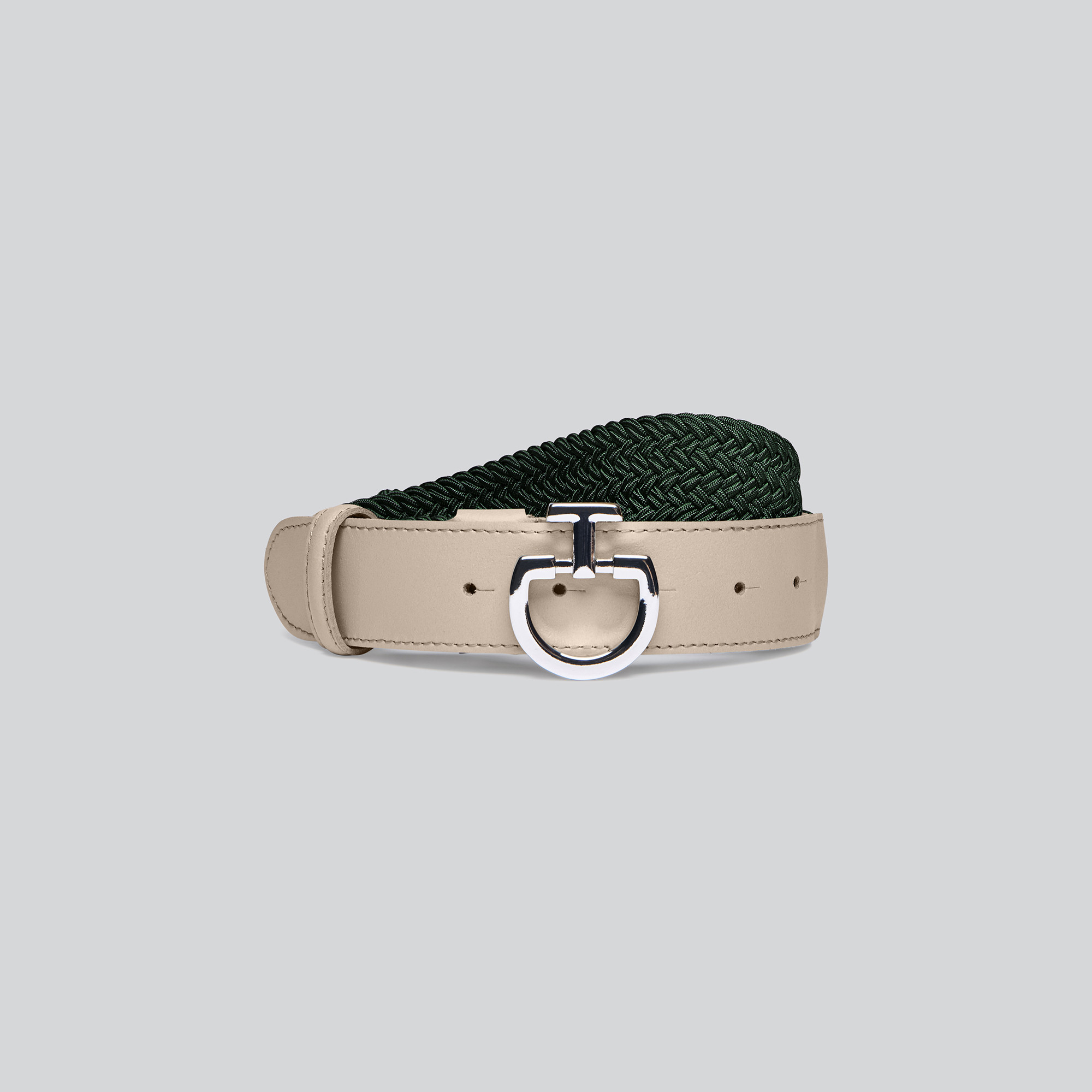 Women's Elastic Belt CT Clasp Beige Groen - chique belt Women's Elastic Belt CT Clasp Beige Groen - chique belt