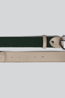 Women's Elastic Belt CT Clasp Beige Groen - chique belt Women's Elastic Belt CT Clasp Beige Groen - chique belt