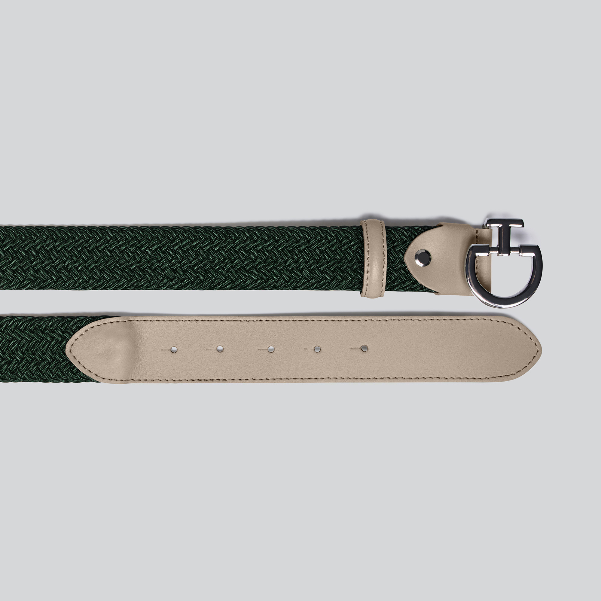 Women's Elastic Belt CT Clasp Beige Groen - chique belt Women's Elastic Belt CT Clasp Beige Groen - chique belt
