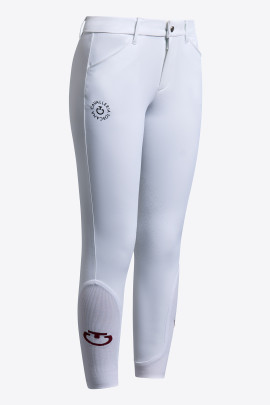 Cavalleria Toscana Rijbroek Unisex Knie Grip - Wit
