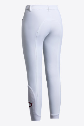 Cavalleria Toscana Rijbroek Unisex Knie Grip Wit - Wedstrijdkleding Cavalleria Toscana Rijbroek Unisex Knie Grip Wit - Wedstrijdkleding