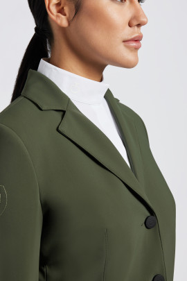 Cavalleria Toscana Dames Wedstrijdjasje American Hunter - Groen Cavalleria Toscana Dames Wedstrijdjasje American Hunter - Groen