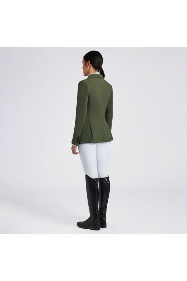 Cavalleria Toscana Dames Wedstrijdjasje American Hunter - Groen Cavalleria Toscana Dames Wedstrijdjasje American Hunter - Groen