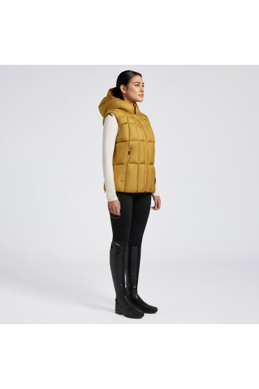 Cavalleria Toscana Dames Gewatteerde Bodywarmer Mosterd - comfortabel Cavalleria Toscana Dames Gewatteerde Bodywarmer Mosterd - comfortabel