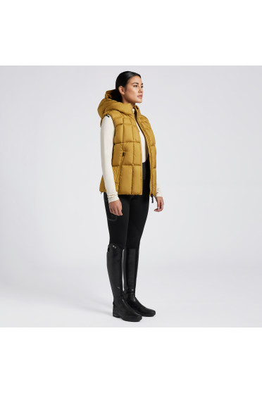Cavalleria Toscana Dames Gewatteerde Bodywarmer Mosterd - comfortabel Cavalleria Toscana Dames Gewatteerde Bodywarmer Mosterd - comfortabel
