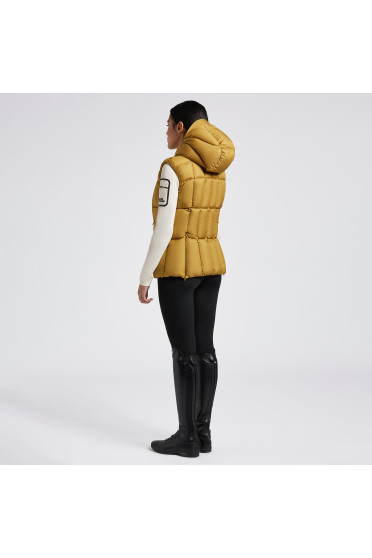 Cavalleria Toscana Dames Gewatteerde Bodywarmer Mosterd - comfortabel Cavalleria Toscana Dames Gewatteerde Bodywarmer Mosterd - comfortabel