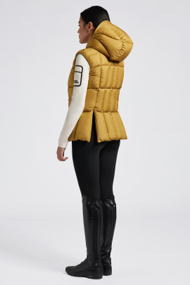 Cavalleria Toscana Dames Gewatteerde Bodywarmer Mosterd - comfortabel Cavalleria Toscana Dames Gewatteerde Bodywarmer Mosterd - comfortabel