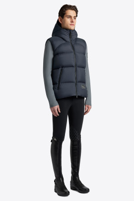 Cavalleria Toscana Men's Nylon Padded Vest Navy - comfortable