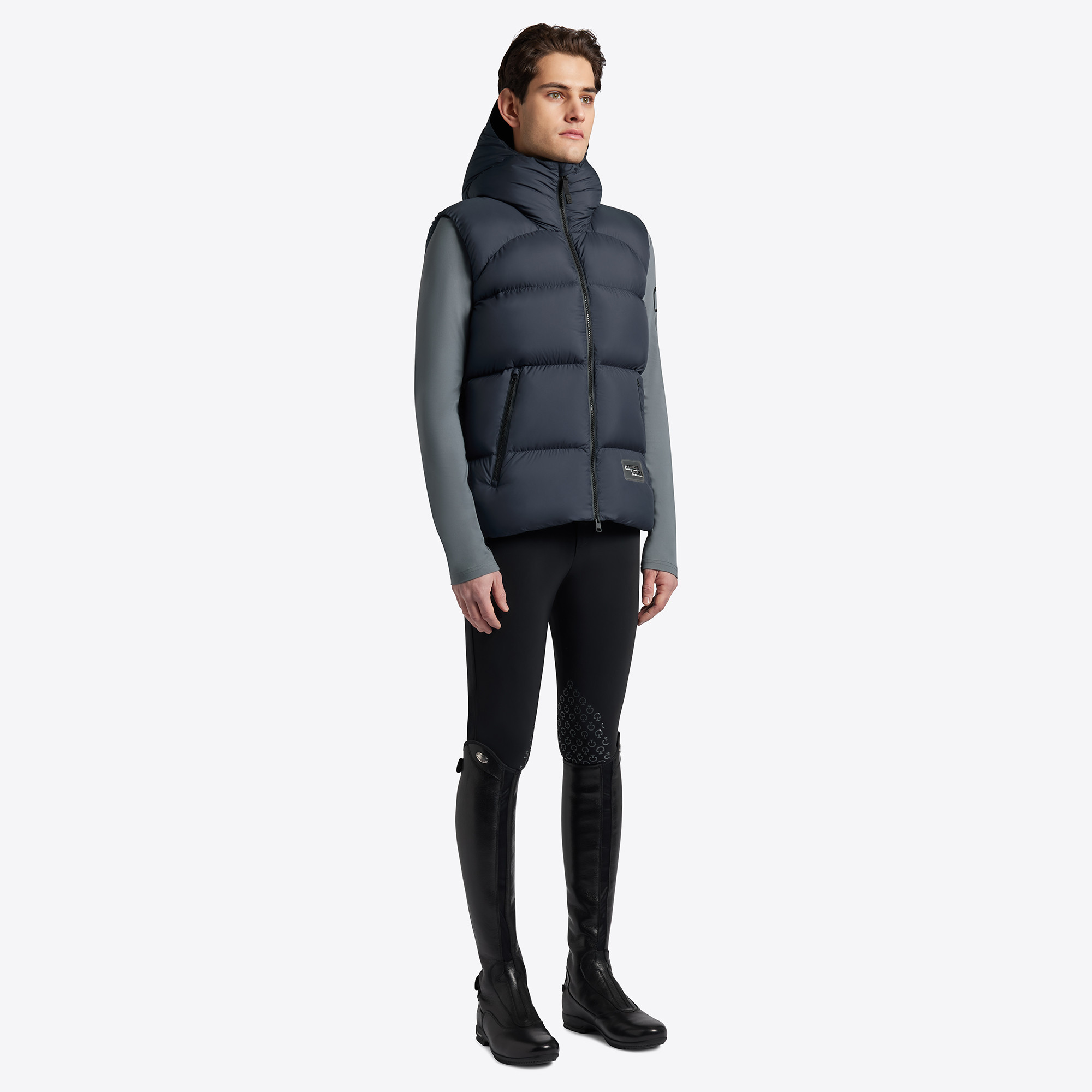 Cavalleria Toscana Heren Gewatteerde Bodywarmer Navy - comfortabel Cavalleria Toscana Heren Gewatteerde Bodywarmer Navy - comfortabel