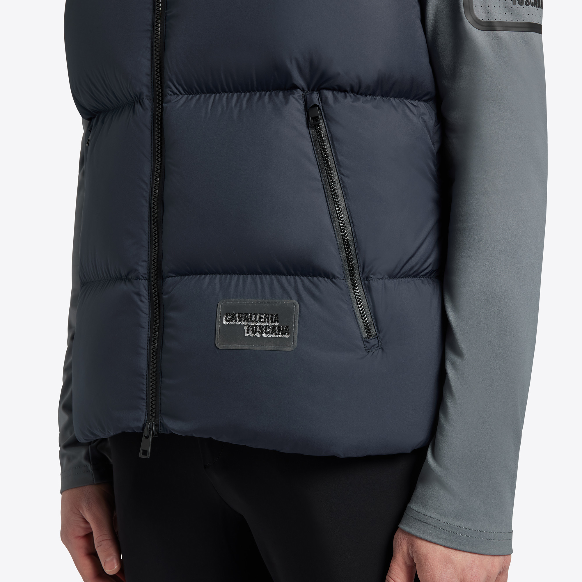 Cavalleria Toscana Heren Gewatteerde Bodywarmer Navy - comfortabel Cavalleria Toscana Heren Gewatteerde Bodywarmer Navy - comfortabel