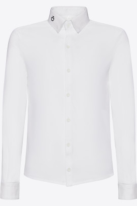 Cavalleria Toscana Jongens Wedstrijdshirt L/S - Wit