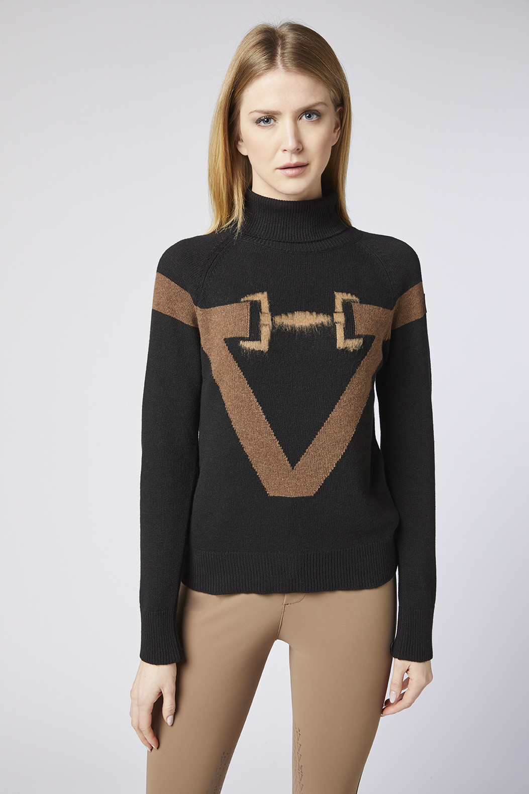 Vestrum Donnas Knitwear Coltrui Medium grijs / donkergrijs in extra fijne wol Vestrum Donnas Knitwear Coltrui Medium grijs / donkergrijs in extra fijne wol