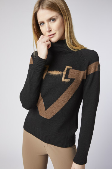 Vestrum Donnas Knitwear Coltrui Medium grijs / donkergrijs in extra fijne wol Vestrum Donnas Knitwear Coltrui Medium grijs / donkergrijs in extra fijne wol