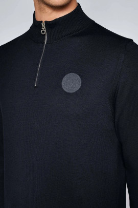 Cavalleria Toscana Half Zip Coltrui Cotton Sweater Blauw - Ridershouse.com Cavalleria Toscana Half Zip Coltrui Cotton Sweater Blauw - Ridershouse.com