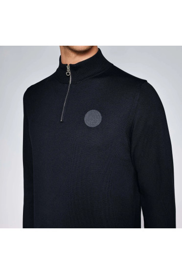 Cavalleria Toscana Men's Half Zip Turtleneck Cotton Sweater - Ridershouse Cavalleria Toscana Men's Half Zip Turtleneck Cotton Sweater - Ridershouse