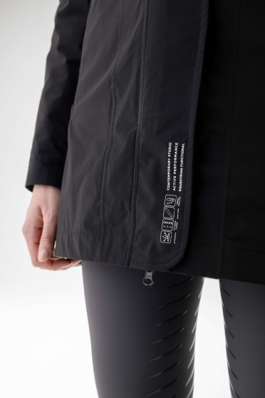 Equiline Dames Waterdichte Jas Gewatteerd Cegnum Zwart - 3-in-1 jas Equiline Dames Waterdichte Jas Gewatteerd Cegnum Zwart - 3-in-1 jas