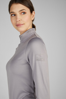 Pikeur Zip Trainingsshirt "Selection" Lavendel - met glitter