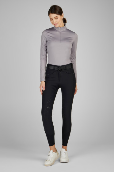 Pikeur Zip Trainingsshirt "Selection" Lavendel - met glitter Pikeur Zip Trainingsshirt "Selection" Lavendel - met glitter