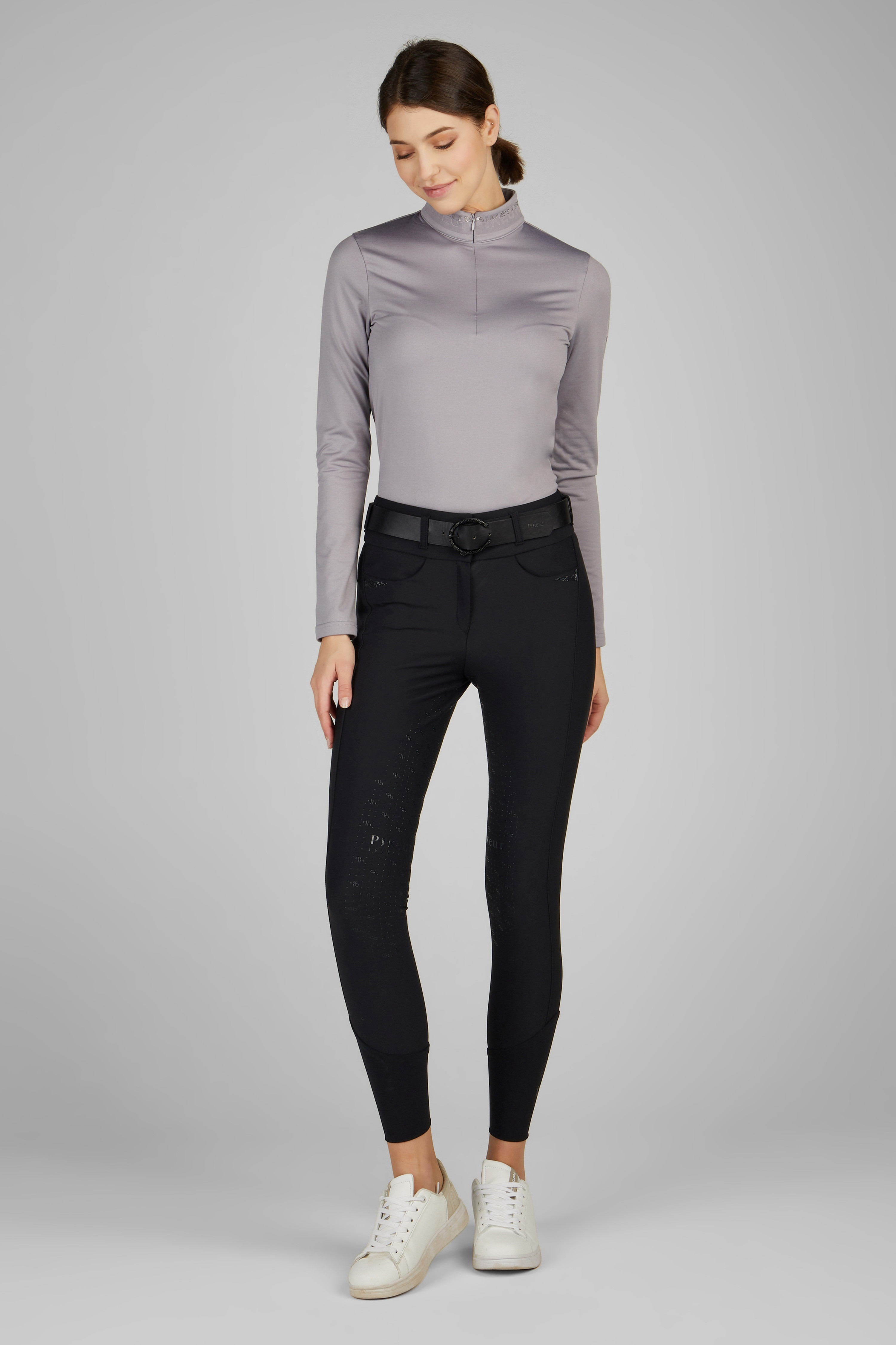 Pikeur Zip Trainingsshirt "Selection" Lavendel - met glitter Pikeur Zip Trainingsshirt "Selection" Lavendel - met glitter