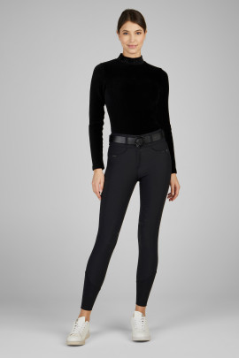 Pikeur Dames Rip Shirt "Selection" Zwart - met glitter studs Pikeur Dames Rip Shirt "Selection" Zwart - met glitter studs