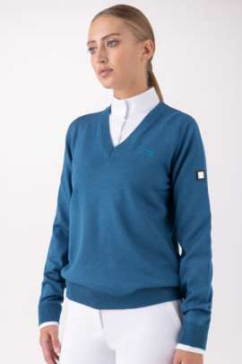 Equiline V-hals Pullover Donna Blauw kopen? - comfortabel